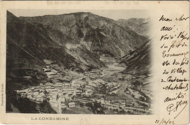 Carte postale ancienne La Condamine-Chatelard Vue Panoramique