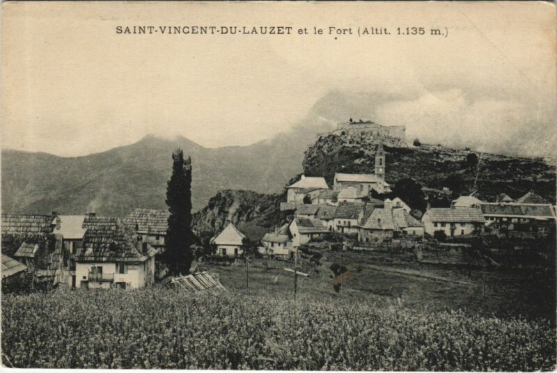 Carte postale ancienne Saint-Vincent-du-Lauzet Le Lauzet-Ubaye - Saint-Vincent-les-Forts à Auzet