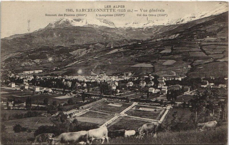 Carte postale ancienne Barcelonnette Vue Generale à Barcelonnette
