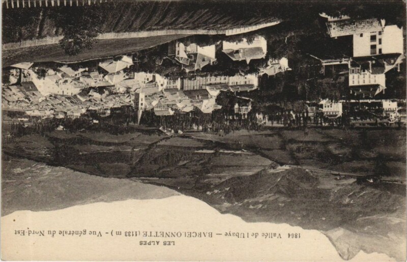 Carte postale ancienne Barcelonnette Vue Generale du Nord-Est à Barcelonnette