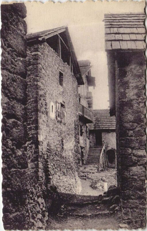Carte postale ancienne Beuil Une Rue
