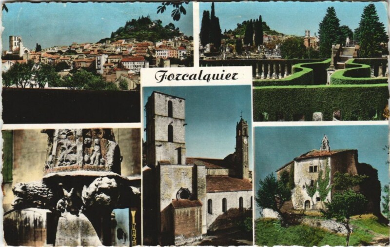 Carte postale ancienne Forcalquier Scenes à Forcalquier