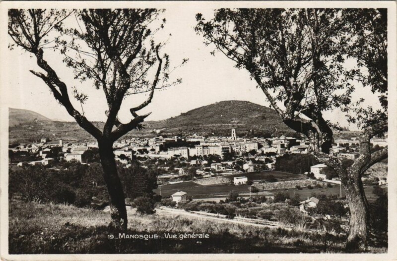 Carte postale ancienne Manosque Vue Generale à Manosque