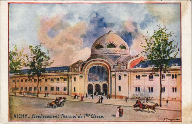 Carte postale ancienne Vichy Etablissement Thermal à Vichy