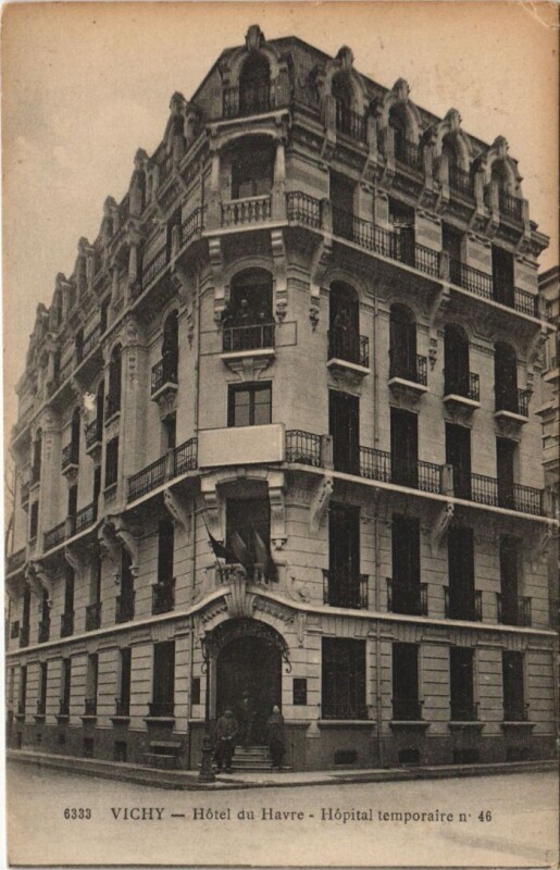 Carte postale ancienne Vichy Hotel du Havre à Vichy