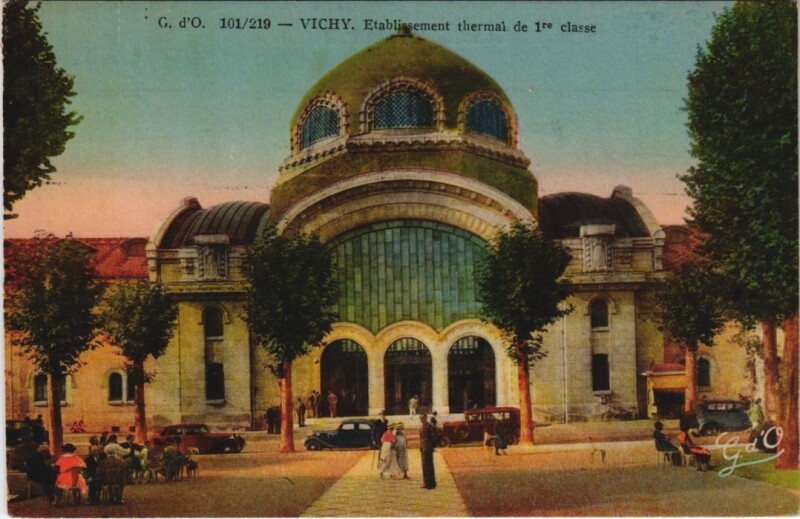 Carte postale ancienne Vichy Etablissement Thermal à Vichy