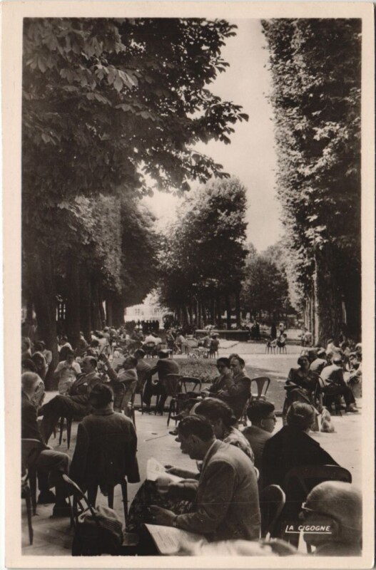 Carte postale ancienne Vichy Parc du Casino à Vichy
