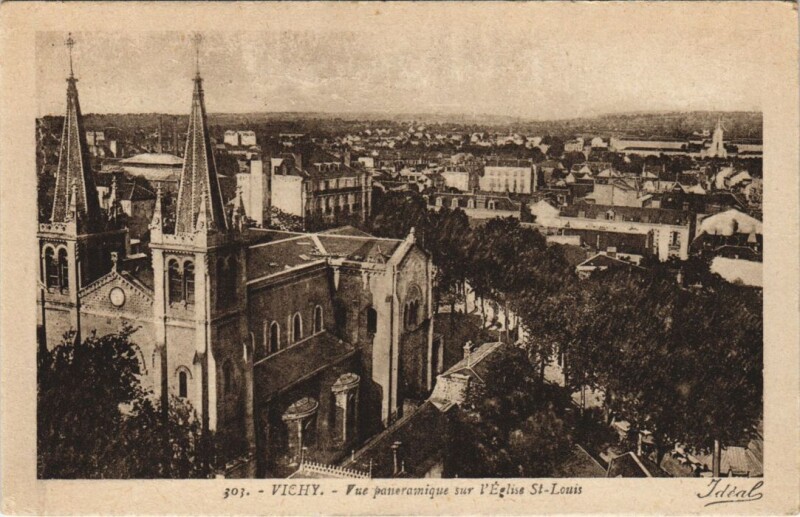 Carte postale ancienne Vichy vue panoramique à Vichy