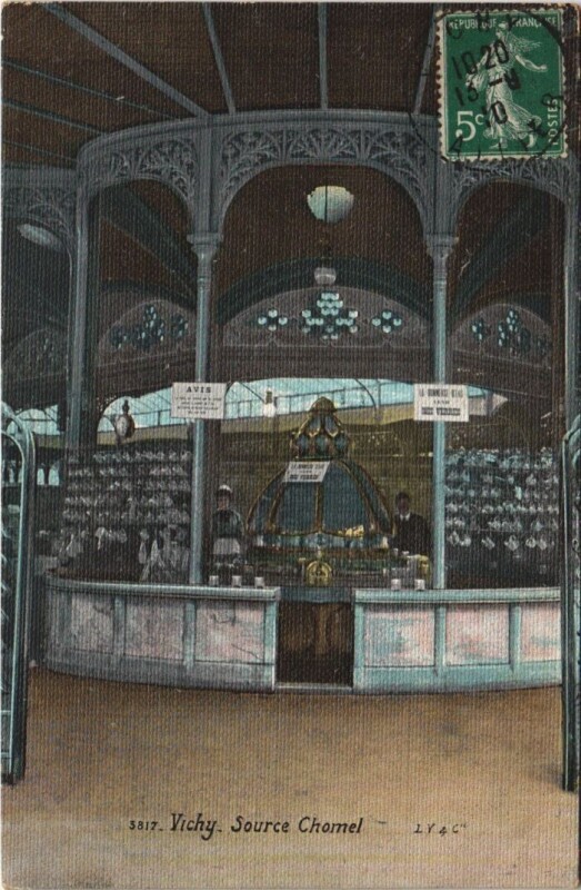 Carte postale ancienne Vichy Source Chomel à Vichy