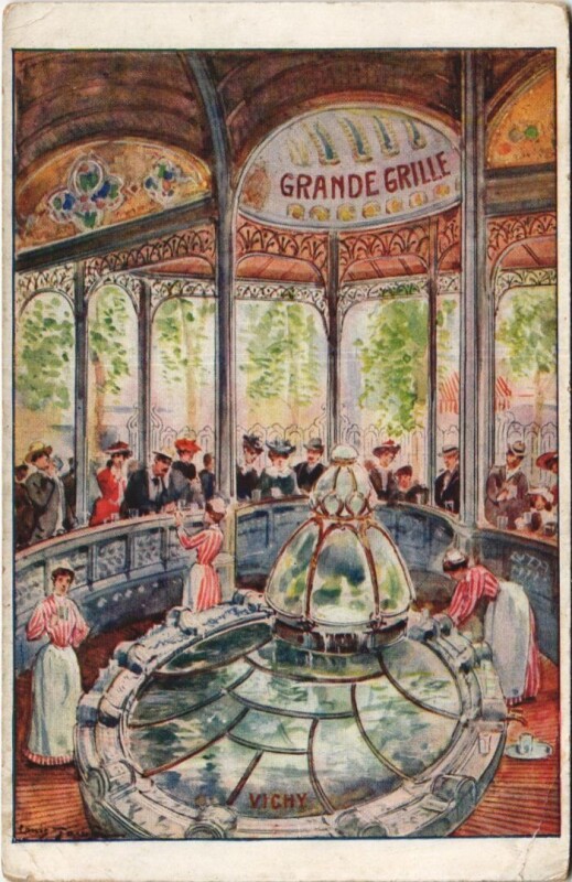 Carte postale ancienne Vichy Grande Grille à Vichy