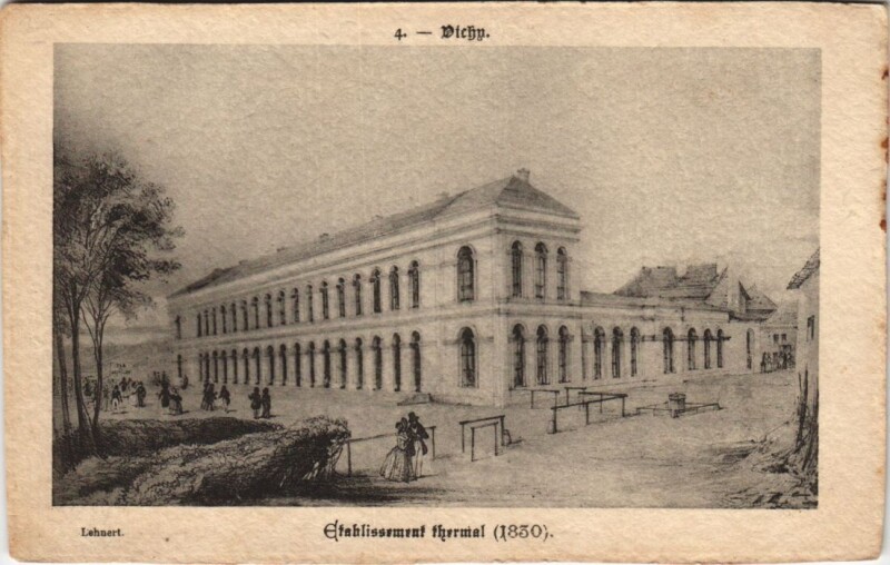 Carte postale ancienne Vichy Etablissement Thermal à Vichy