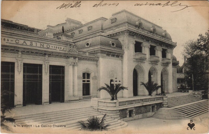 Carte postale ancienne Vichy Le Casino à Vichy