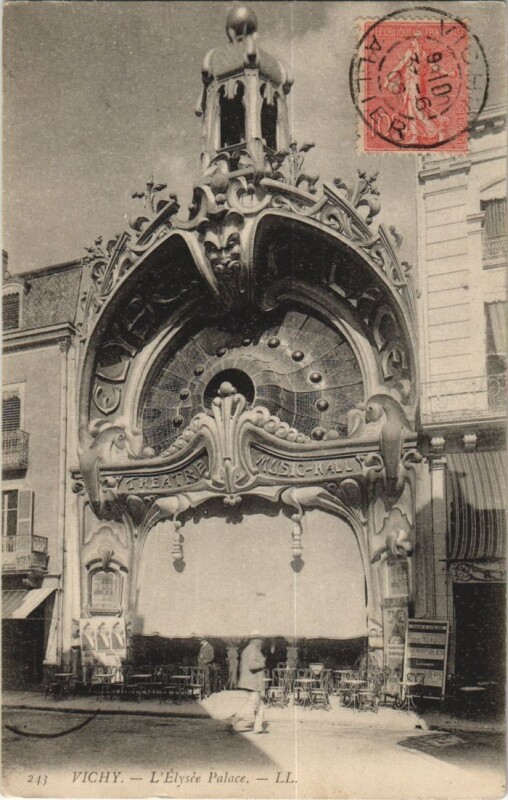 Carte postale ancienne Vichy L'Elysee Palace à Vichy