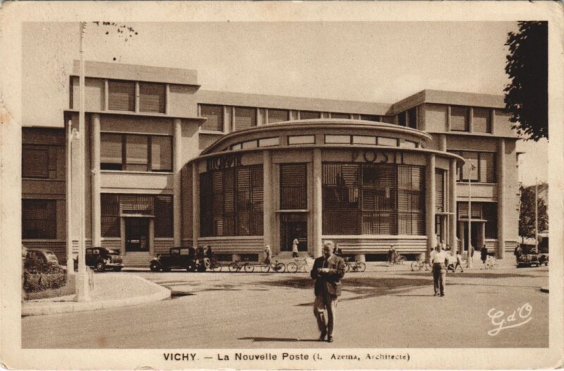 Carte postale ancienne Vichy La Nouvelle Poste à Vichy
