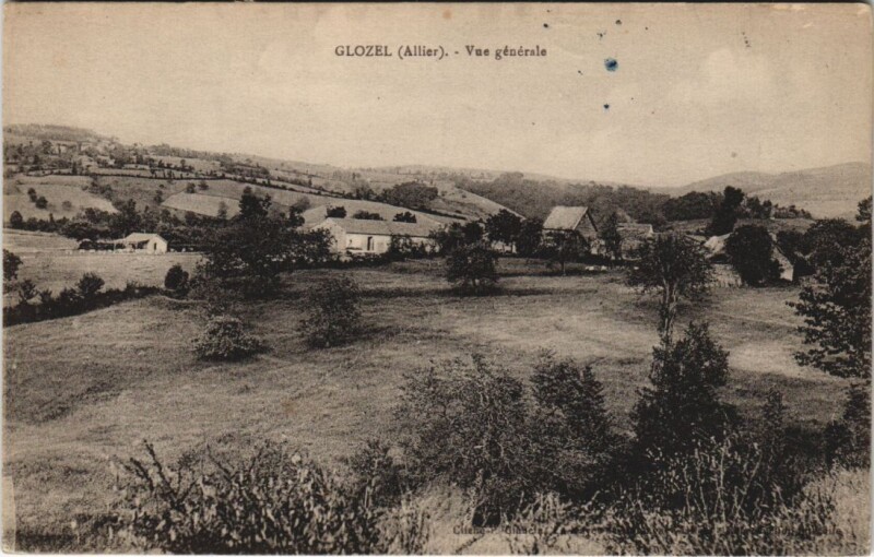 Carte postale ancienne Glozel Vue Generale