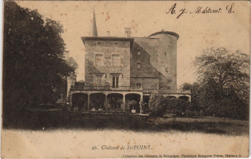 Carte postale ancienne Chateau de Saint-Point