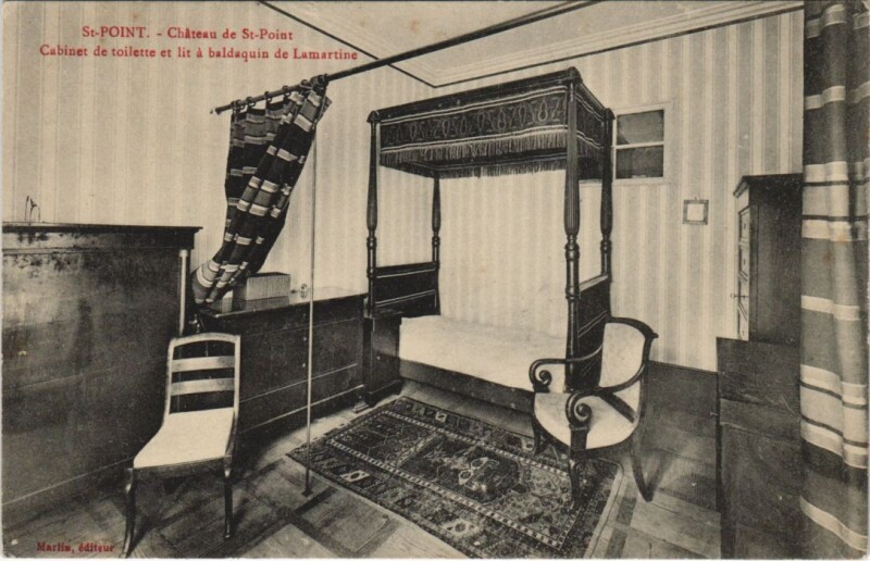 Carte postale ancienne Saint-Point Chateau de Saint-Point - Interieur