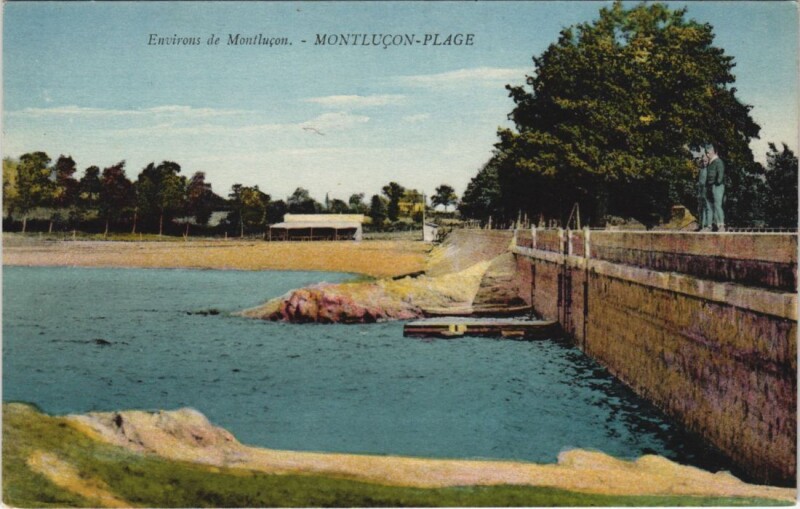 Carte postale ancienne Montlucon Environs - Montlucon-Plage