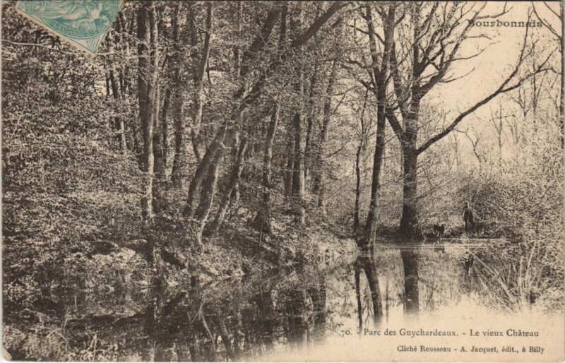 Carte postale ancienne Parc des Guychardeaux - Le Vieux Chateau