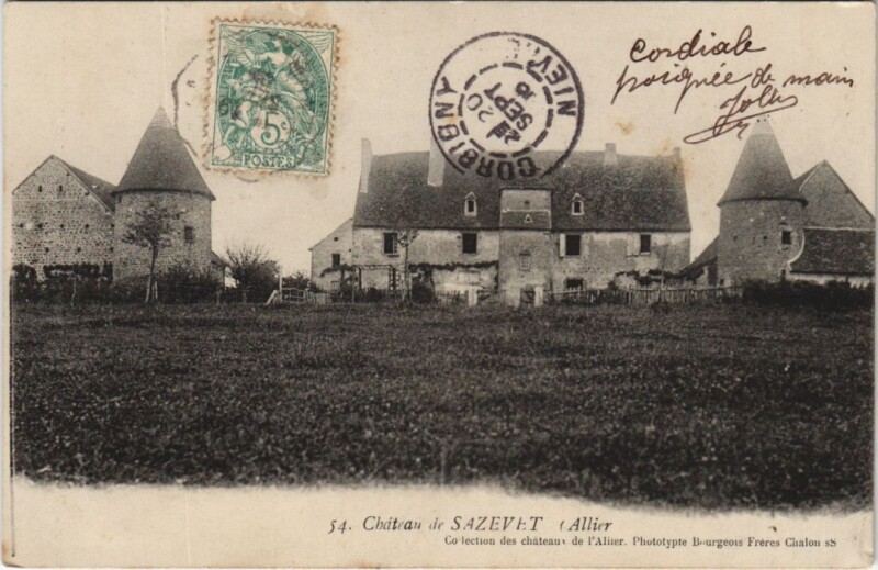 Carte postale ancienne Chateau de Savazet