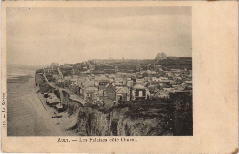 Carte postale ancienne Ault Les Falaises