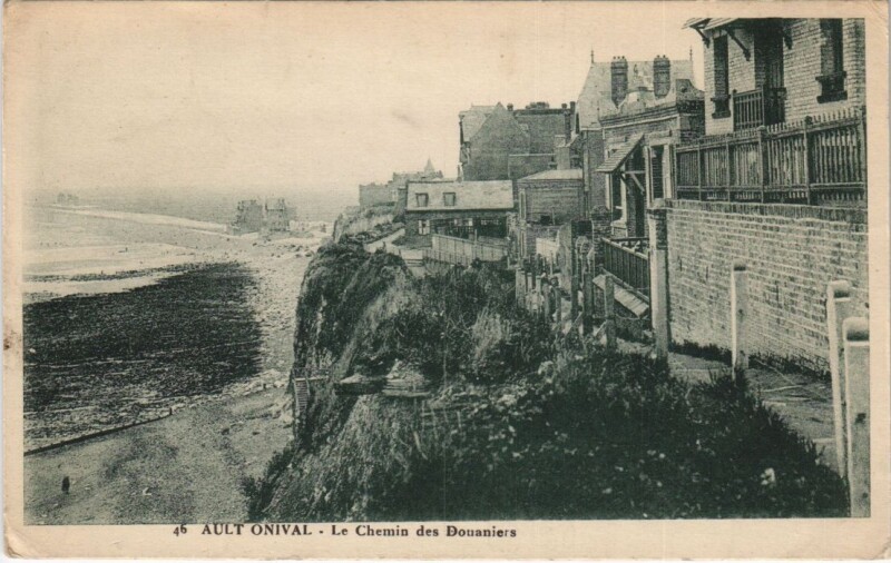 Carte postale ancienne Ault Chemin des Douaniers