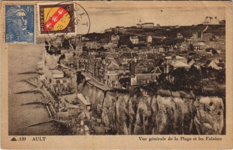 Carte postale ancienne Ault vue generale