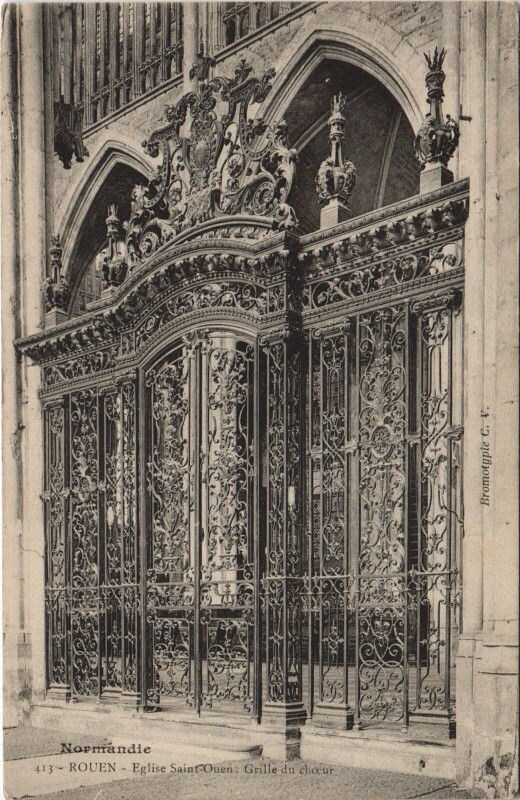 Carte postale ancienne Rouen - Eglise Saint-Ouen à Rouen