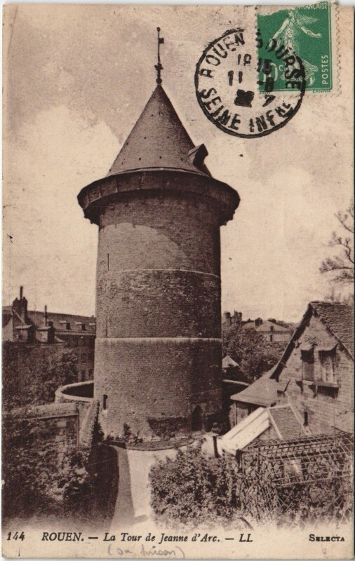 Carte postale ancienne Rouen - lA Tour De Jeanne à Rouen