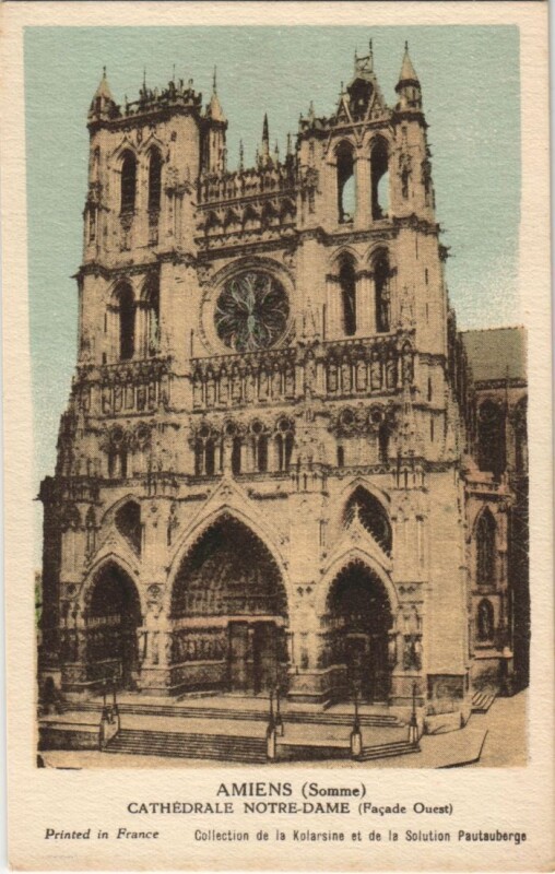 Carte postale ancienne Amiens Cathedrale Notre-Dame à Amiens