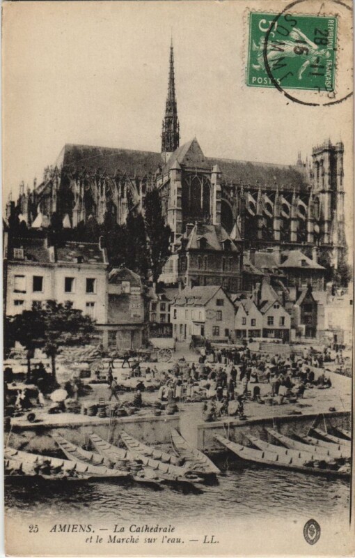 Carte postale ancienne Amiens Cathedrale à Amiens