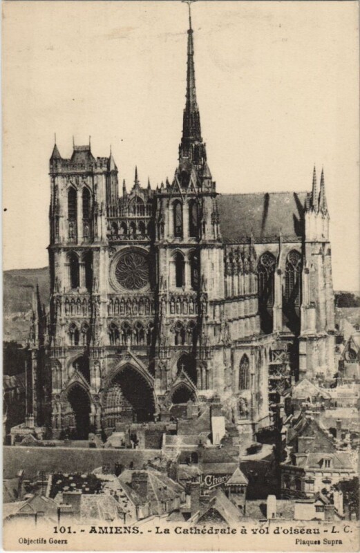 Carte postale ancienne Amiens Cathedrale à Amiens
