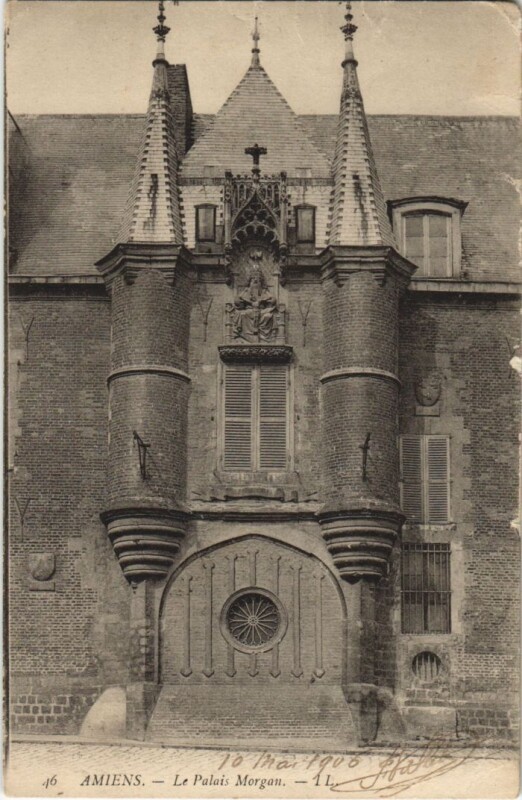 Carte postale ancienne Amiens Palais Morgan à Amiens