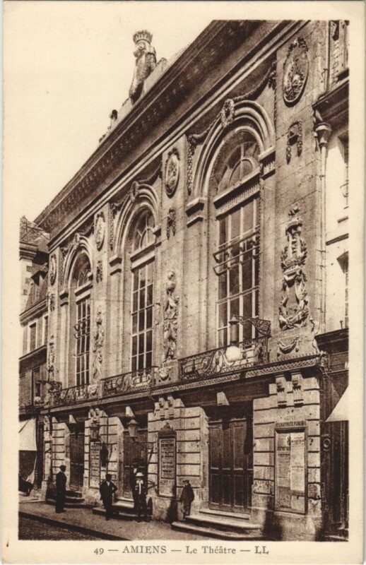 Carte postale ancienne Amiens le Theatre à Amiens