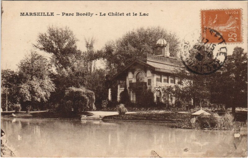 Carte postale ancienne Marseille - Parc borely à Marseille