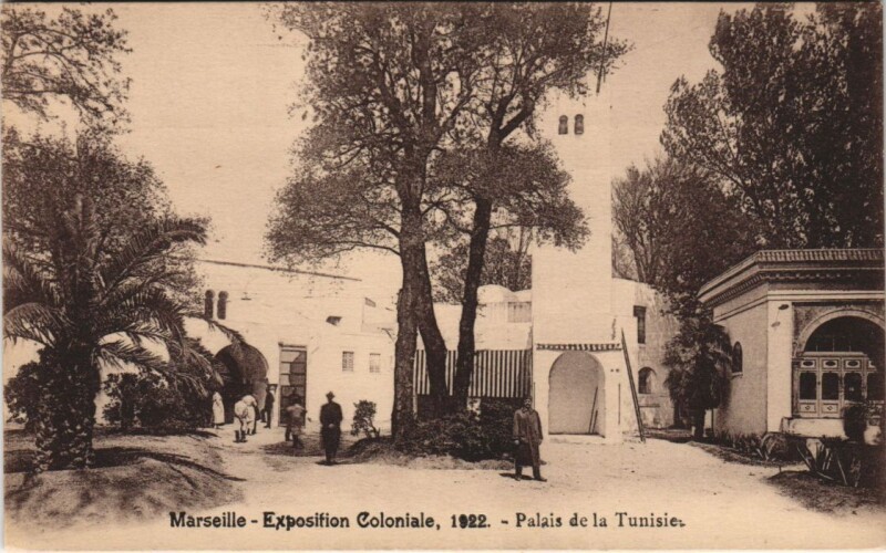 Carte postale ancienne Marseille - Expo coloniale à Marseille
