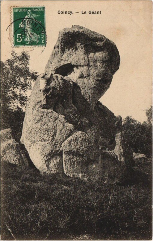 Carte postale ancienne Coincy Le geant à Coincy