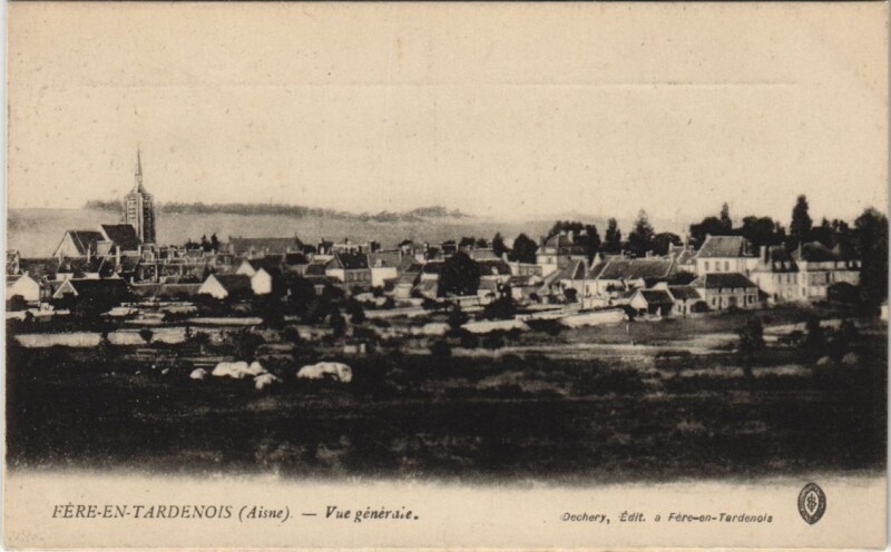 Carte postale ancienne Fere-En-Tardenois Vue generale