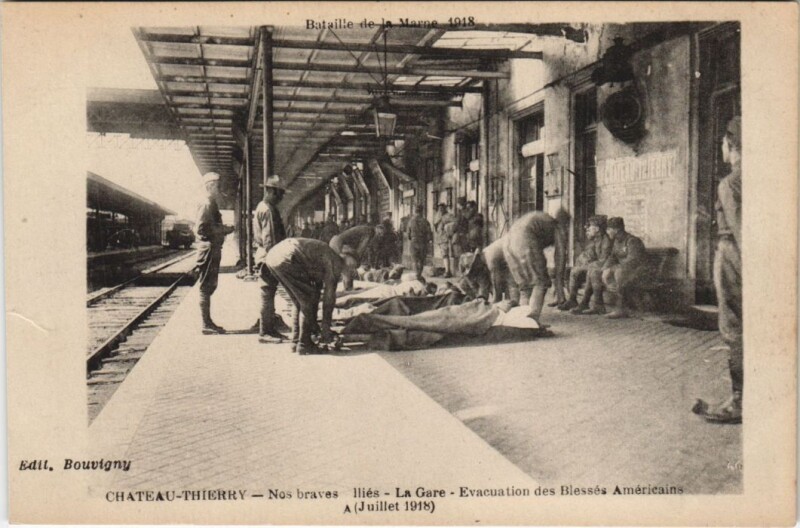 Carte postale ancienne Chateau-Thierry Nos braves