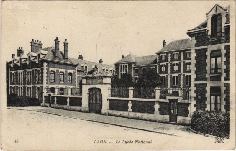 Carte postale ancienne Laon Le lycee national