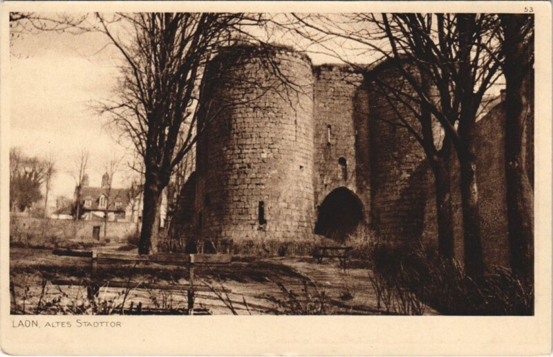 Carte postale ancienne Laon Altes stadttor