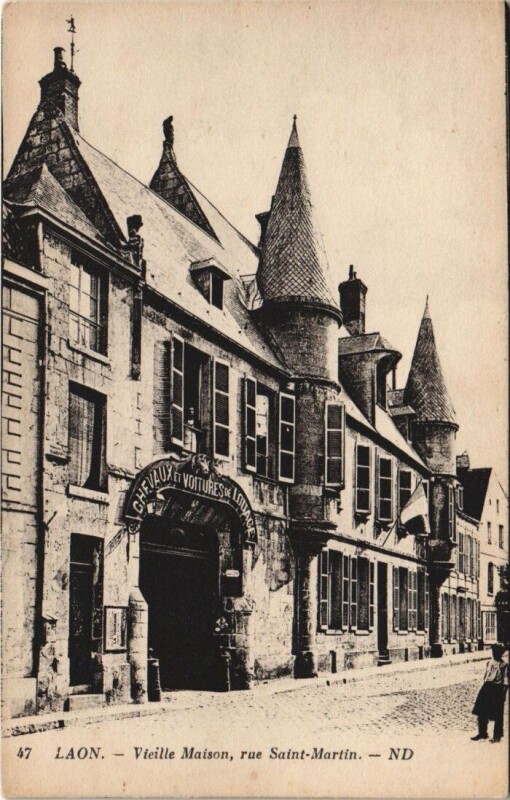Carte postale ancienne Laon Vieille maison