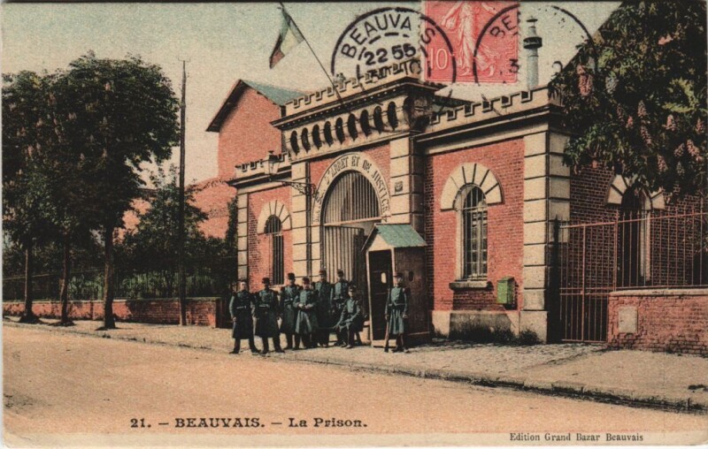 Carte postale ancienne Beauvais La Prison à Beauvais