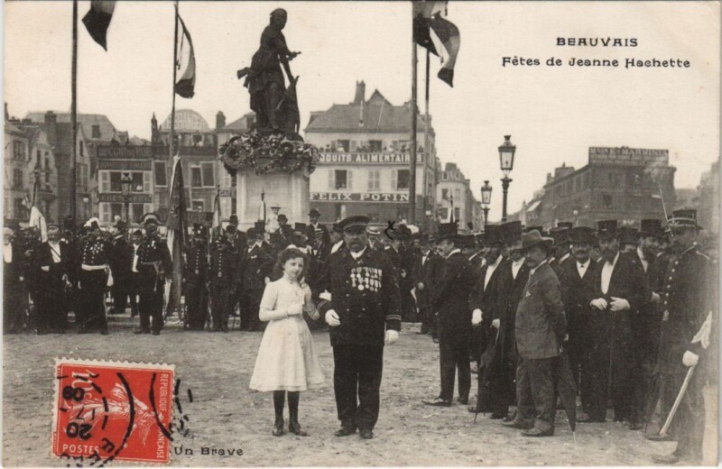 Carte postale ancienne Beauvais Fetes de Jeanne Hachette à Beauvais