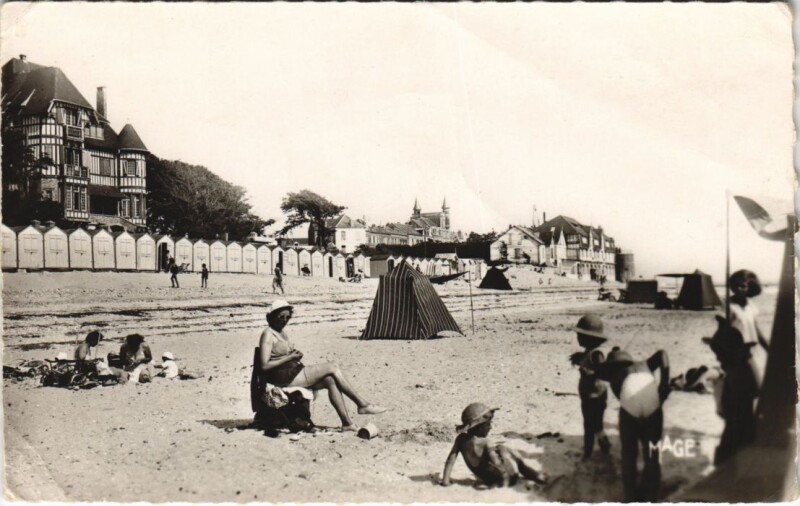 Carte postale ancienne Le Crotoy La Plage au Crotoy