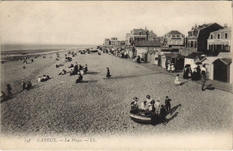 Carte postale ancienne Cayeux-Sur-Mer La Plage à Cayeux-sur-Mer