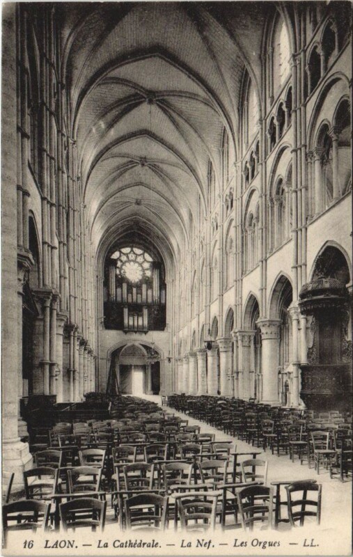 Carte postale ancienne Laon La cathedrale