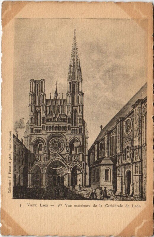 Carte postale ancienne Laon Vue exterieure de la à Laon