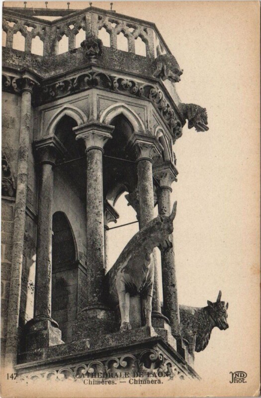Carte postale ancienne Laon chimaera