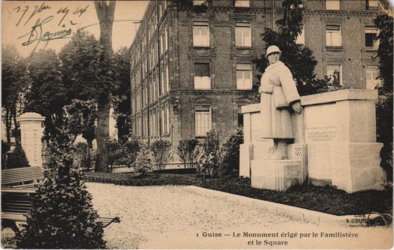 Carte postale ancienne Gandelu Le monument erige par le à Gandelu